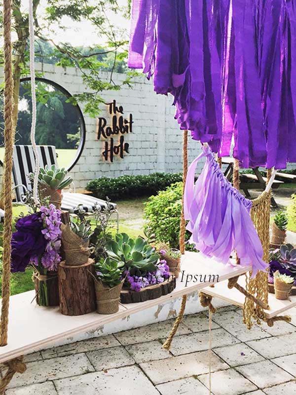 Purple & Succulents Garden Wedding